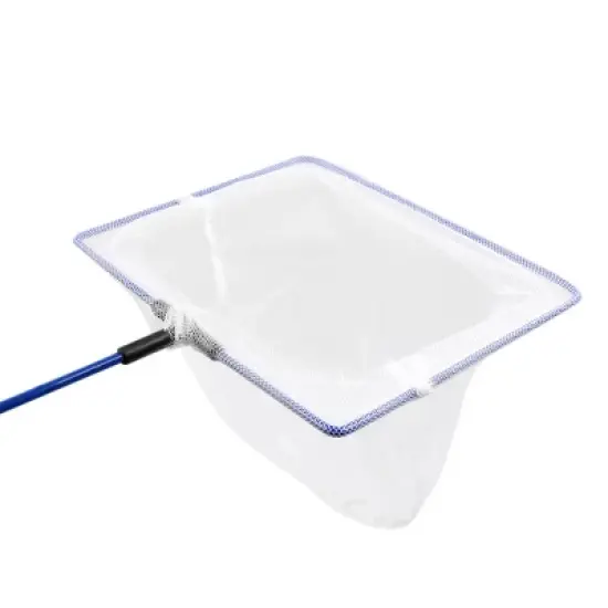 Unique Bargains Aquarium Plastic Handle Nylon Landing Cleaning Skimmer Net 6inch Wide image {2}