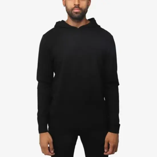 X RAY Men's Hooded Long Sleeve Sweatshirt Solid Casual Pullover Hoodie Sweater image {5}