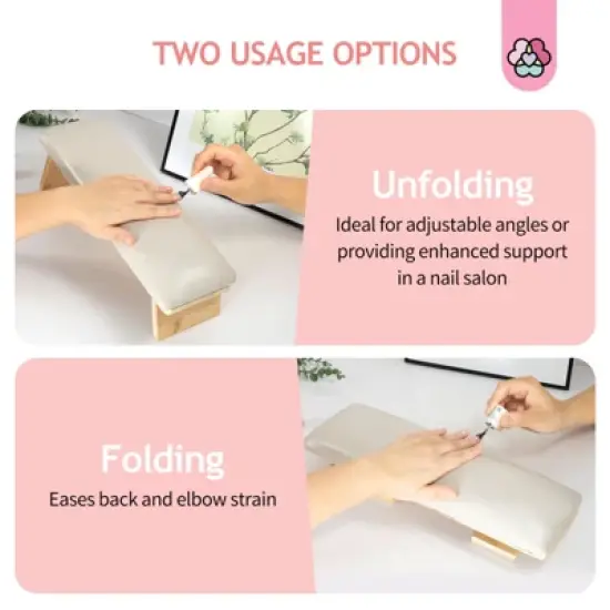 SAVILAND Pro Folding Salon Arm System - 45&deg; Ergo Rest w/Medical PU Pad for Tech Bench. image {3}