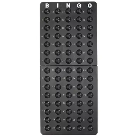 WE Games Complete Bingo Game Set with Black Bingo Cage Large Master Board Plastic Bingo Balls, Bingo Set for Family Games, Outdoor Games for Adults image {5}
