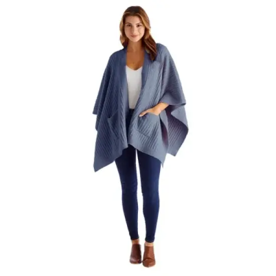 Softies Solid Rib Marshmallow Shawl image {3}