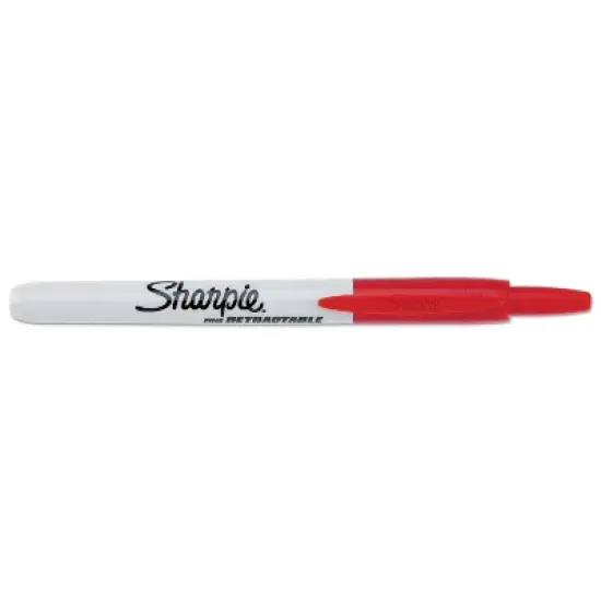 Sharpie Retractable Permanent Marker Fine Point Red 32702 image {2}