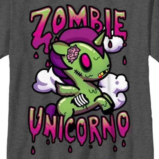 Boy's Tokidoki Zombie Unicorno Milo T-Shirt image {1}
