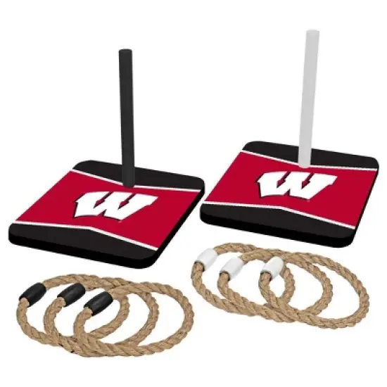 NCAA Wisconsin Badgers Quoits Ring Toss Game Set image {1}