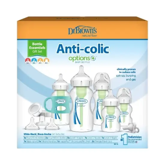 Dr. Brown's Options+ Wide-Neck Anti-Colic Baby Bottle Gift Set - 0-6 Months image {1}
