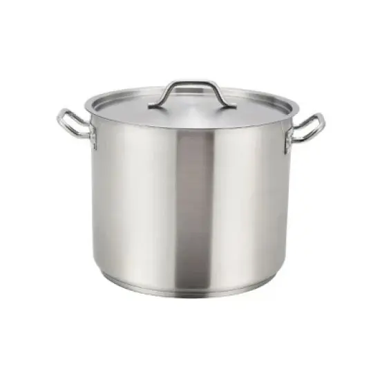 Winco Stock Pot with Cover, Stainless Steel image {5}