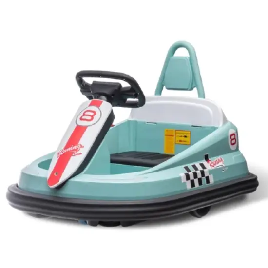 Bumper Car for Toddlers, New Designed 6V Electric Ride On Toys for Kids 1.5-6 Years Old, Steering Wheel image {7}