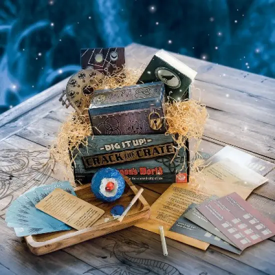 MindWare Dig It Up! Crack The Crate Board Escape Room Game &ndash; for Adults & Kids 8 & Up image {1}