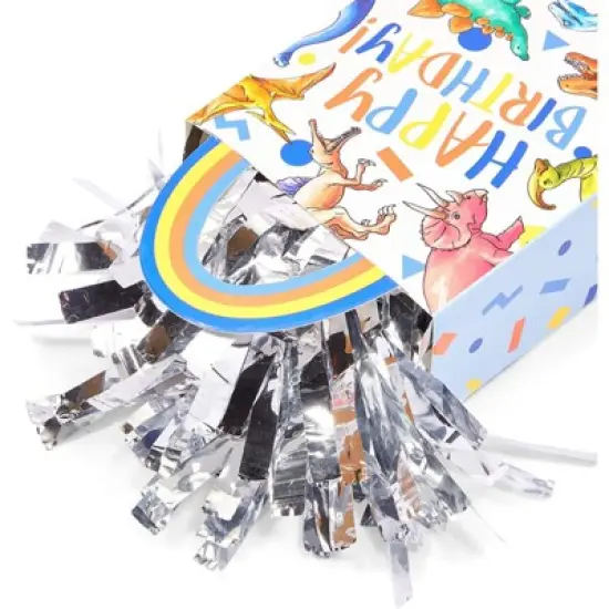 Blue Panda 6 Packs Dinosaur Gift Bag Balloon Weights, Birthday Party Decorations, 6oz image {5}