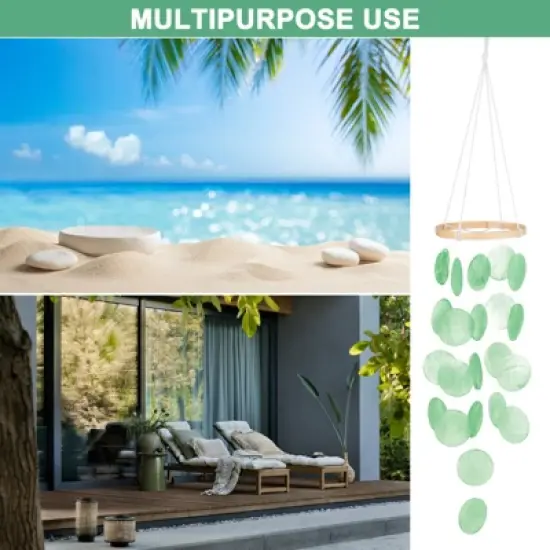 Unique Bargains Multipurpose Use Durable Sea Shell Coastal-Inspired Wind Chime 1 Pc image {5}