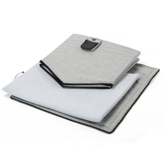 Pet Life Hush Puppy Electronic Heating and Cooling Smart Collapsible Dog and Cat House - Gray image {3}