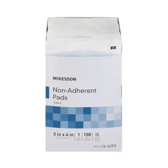 McKesson Non-Adherent Dressing, Sterile, 3 in x 4 in, 100 Count, 1 Pack image {7}