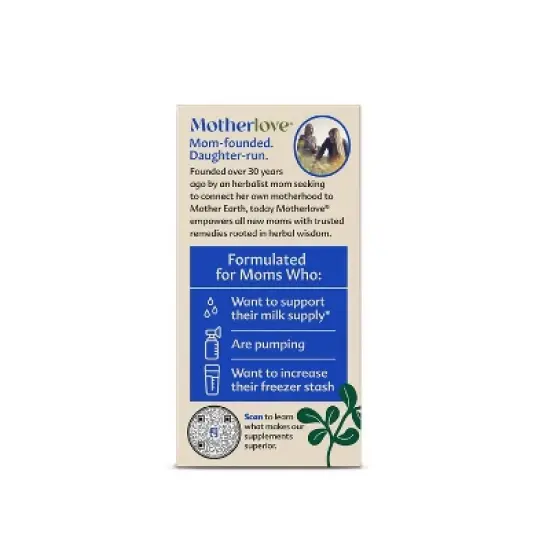 Motherlove More Milk Plus Vegan Capsules - 60ct Non-GMO Capsules image {3}