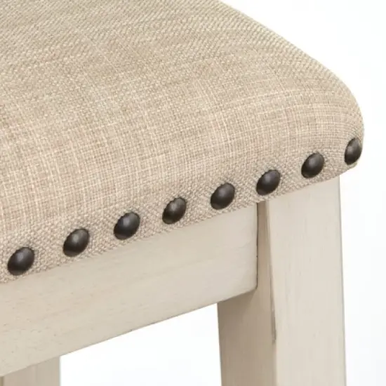 5pc Tobias Counter Height Dining Set Antique White - Lifestorey image {6}