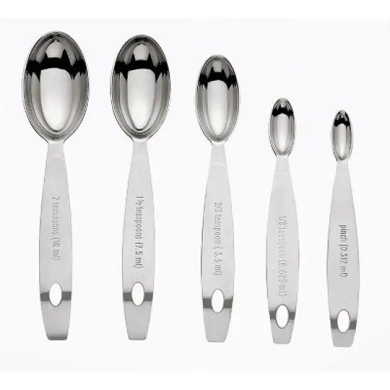 Cuisipro Stainless Steel Odd Size Measuring Spoons, 5 Piece Set image {4}