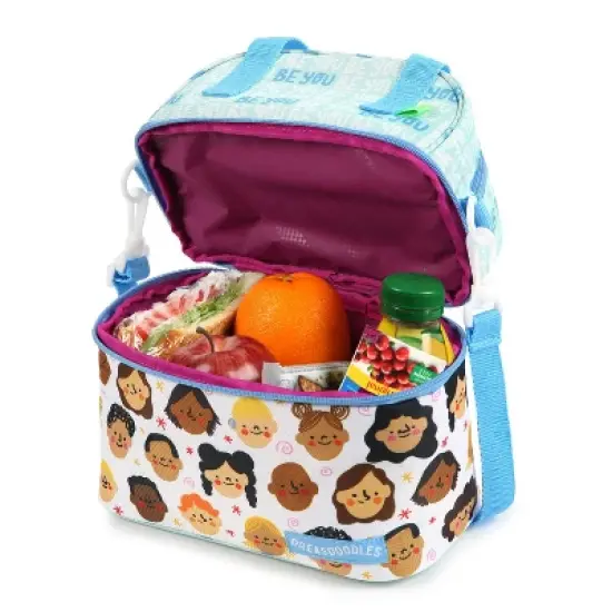 DREASDOODLES by Andrea Campos Lola Dual Compartment Lunch Bag image {5}