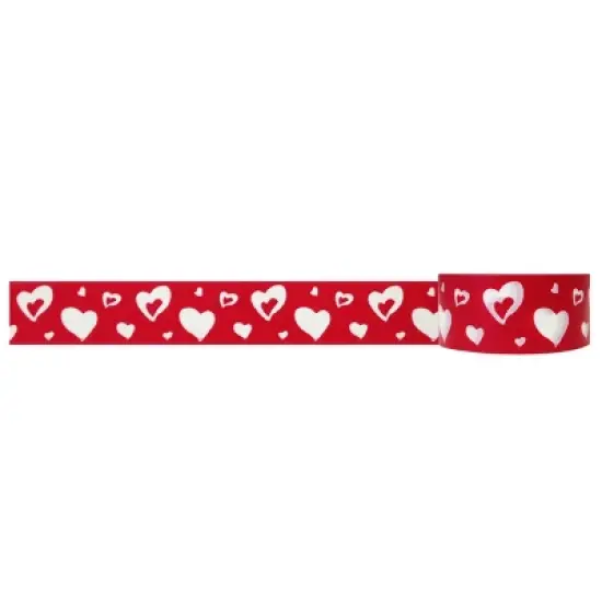 Wrapables Hearts & Sweets Washi Masking Tape, Dancing Hearts image {1}