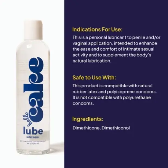 Hello Cake Silicone Lube - 8oz image {5}