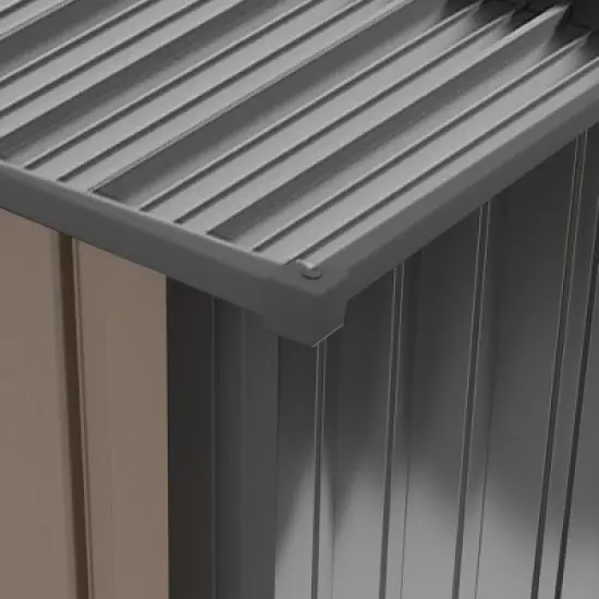 Outsunny Metal Garden Storage Shed Tool House with Sliding Door Spacious Layout & Durable Construction for Backyard, Patio, Lawn image {4}