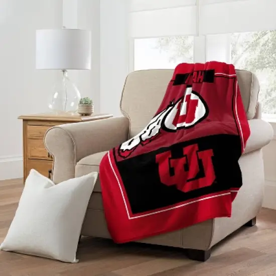 NCAA Utah Utes 46''x60'' Leadership Micro Throw Blanket image {1}