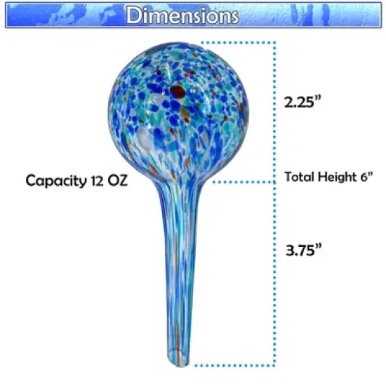 5 Star Super Deals Plant Watering Globes - Automatic Watering Bulbs - 4pc Mini image {2}