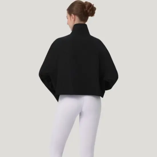 Anna-Kaci Active Women's Zip Up Lightweight Active Jacket with Stand Collar and Relaxed Fit image {2}