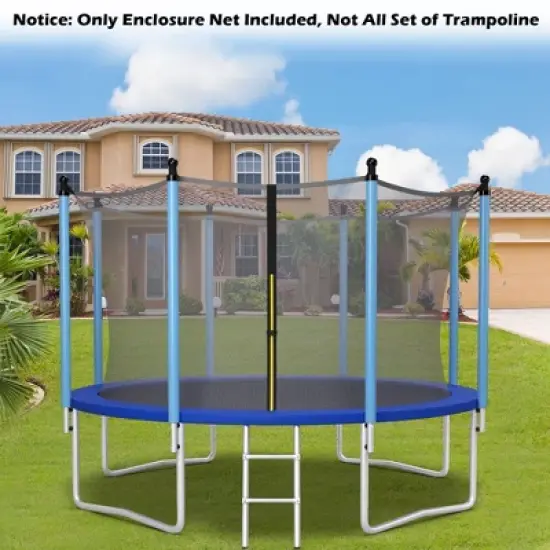Costway 12FT Trampoline Replacement Safety Enclosure Net Weather-Resistant image {3}
