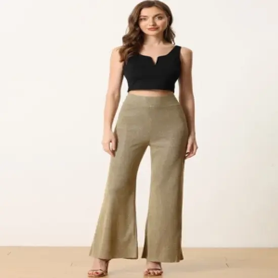 Allegra K Women's Deep V Neck Side Zip Casual Tank Tops image {3}