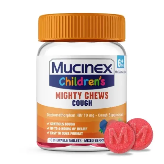 Mucinex Children's Cough Mighty Chews image {10}
