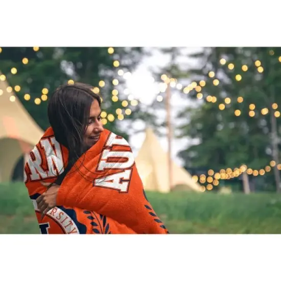 NCAA Auburn Tigers Crest Ultra Soft Blanket image {1}