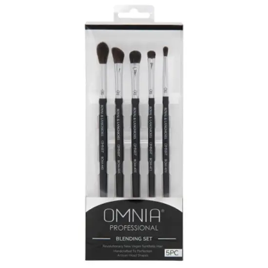 OMNIA Brush Professional Blending 5pc Makeup Brush Set image {3}