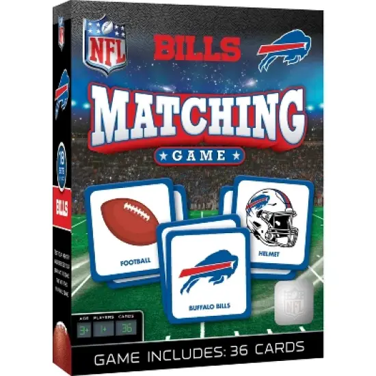 MasterPieces NFL Buffalo Bills Matching Card Game for Kids & Families - Officially Licensed NFL Toy image {1}
