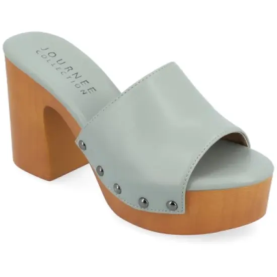 Journee Collection Womens Veda Tru Comfort Foam Platform Clog Open Toe Sandals image {10}