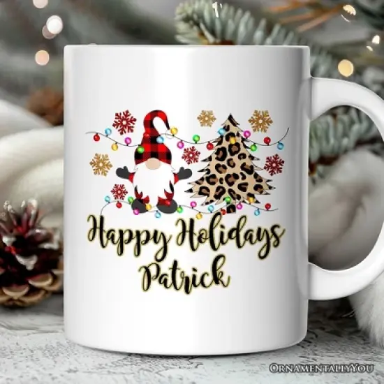 Gnome Buffalo Plaid Christmas Mug Gift (Non-Custom Only)| OrnamentallyYou image {3}