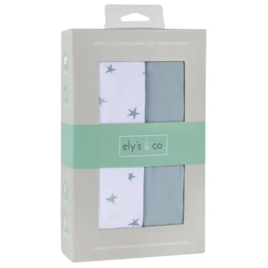Ely's & Co. Adjustable Swaddle Blanket Infant Baby Wrap 2 Pack image {1}