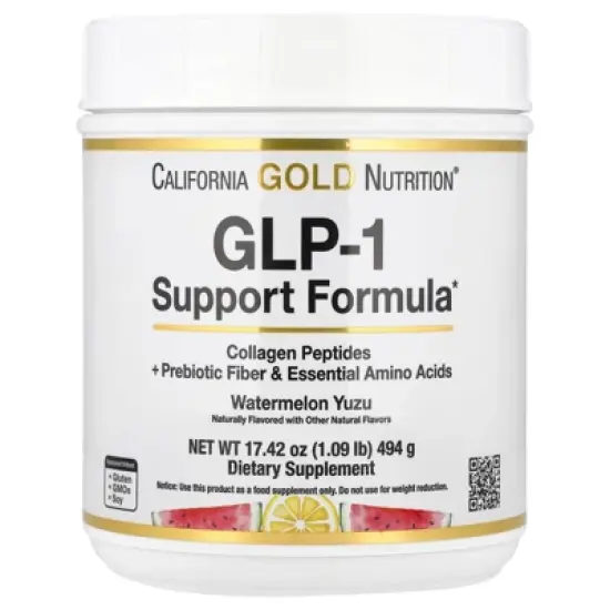 California Gold Nutrition GLP-1 Support Formula, Watermelon Yuzu, 1.09 lb (494 g) image {3}