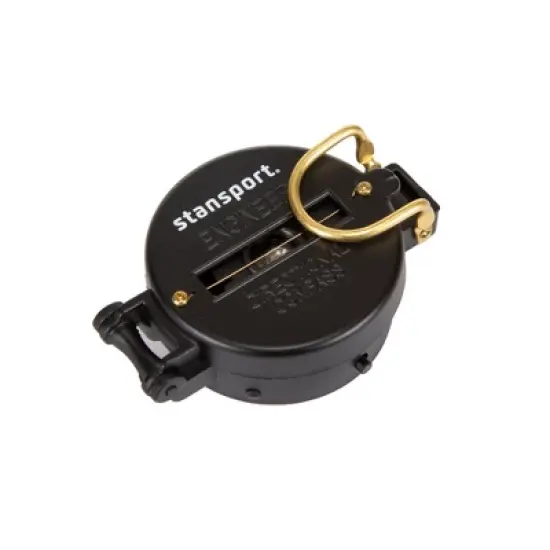 Stansport Metal Lensatic Compass Black image {2}