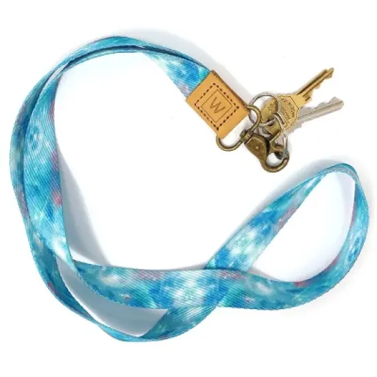 Wrapables Lanyard Keychain and ID Badge Holder, Galaxy Blue image {3}