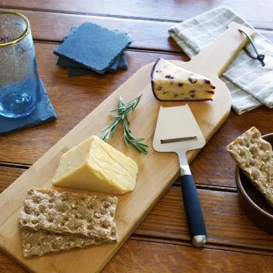 True Late Harvest Cheese Board, Bamboo Wood, 22" by 6.75", Cheese Service, Entertaining Gift Set image {2}
