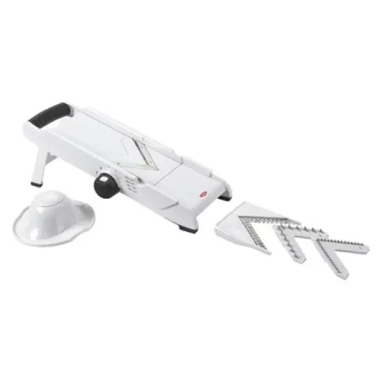 OXO VBlade Mandoline Slicer: ABS & Stainless Steel, 4 Blades, Dishwasher-Safe, Vegetable & Potato Slicer, White image {5}