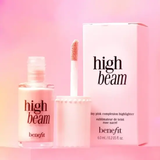 Benefit Cosmetics High Beam Satin Pink Liquid Highlighter - 0.2 fl oz - Ulta Beauty image {4}