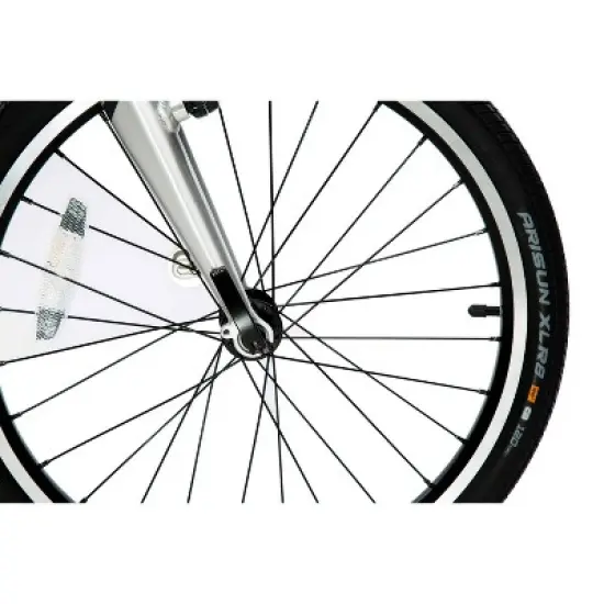 ZiZZO Liberte 8-Speed Aluminum 20" Folding Bike - Silver Black image {4}