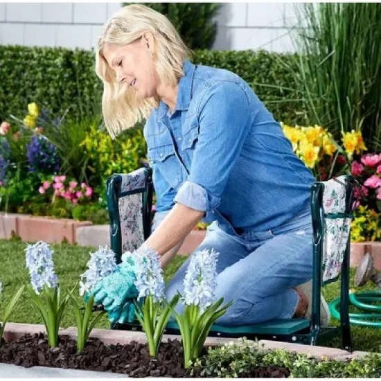The Lakeside Collection Garden Planting Bench with Tool Organizer image {6}