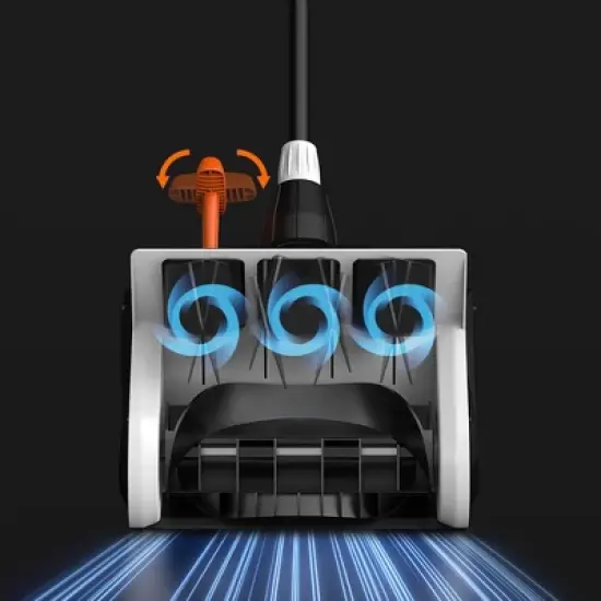 Litheli 40V 4Amp U20 Brushless Electric Cordless Snow Shoevel Battery Powered Snow Blower With Battery: Rechargeable, No Assembly Required image {9}