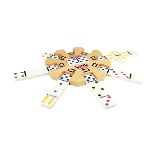 Front Porch Classics Mexican Train Dominoes Board Game: Includes Pieces, Instructions & Scoring Pads for 2-8 Players image {2}