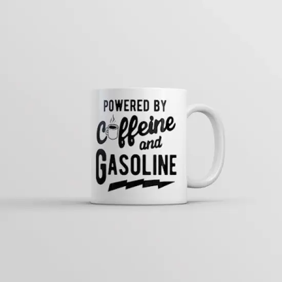 Crazy Dog Powered By Caffeine and Gasoline Mug Funny Coffee Mechanic Joke Cup-11oz image {6}
