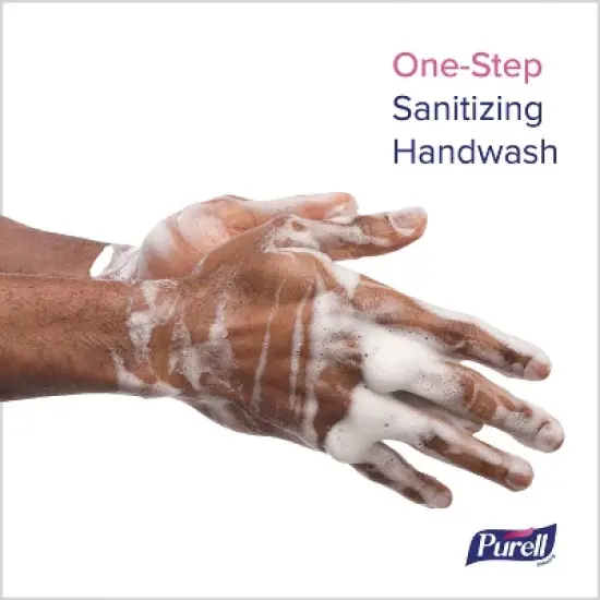 PURELL Antimicrobial Foaming Hand Soap Refill, For ES10 Dispensers, Fragrance-Free, 1,200 mL, 2/Carton image {2}