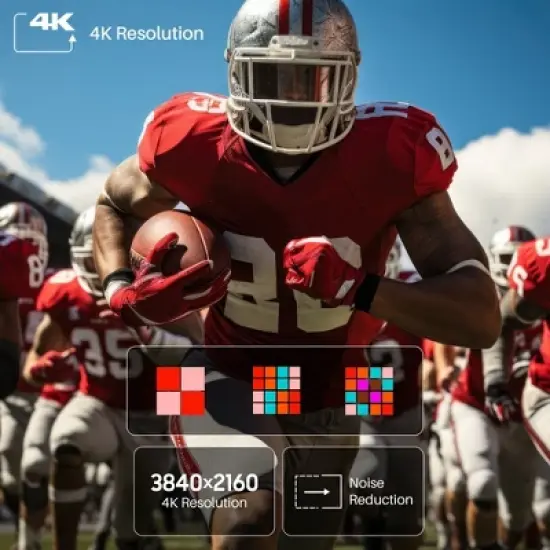 SYLVOX 55" Outdoor TV, 1000nits Google Smart TV Built-in Google Assistant, Chormecast, IP55 Waterproof Outside TV for Partial Sun (Deck Pro 2.0) image {2}