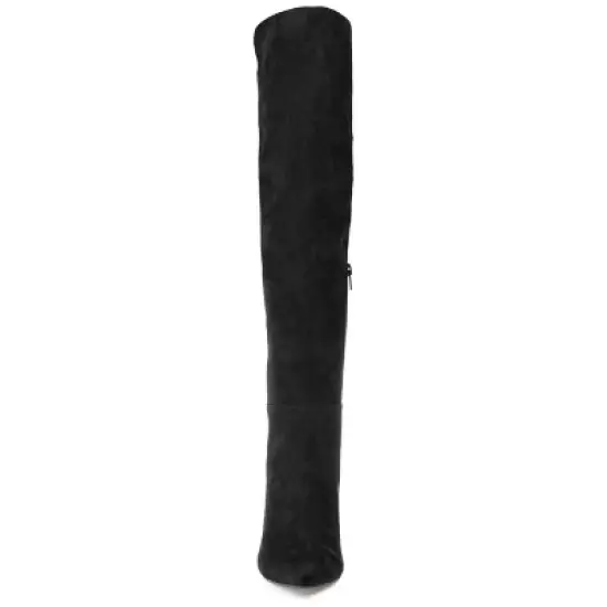 Journee Collection Womens Dominga Tru Comfort Foam Extra Wide Calf Block Heel Knee High Boots image {5}