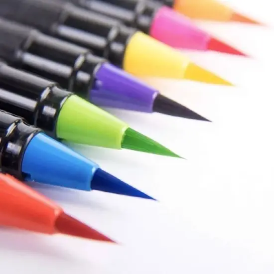 KINGART PRO Watercolor Brush Pens 48 Colors image {5}